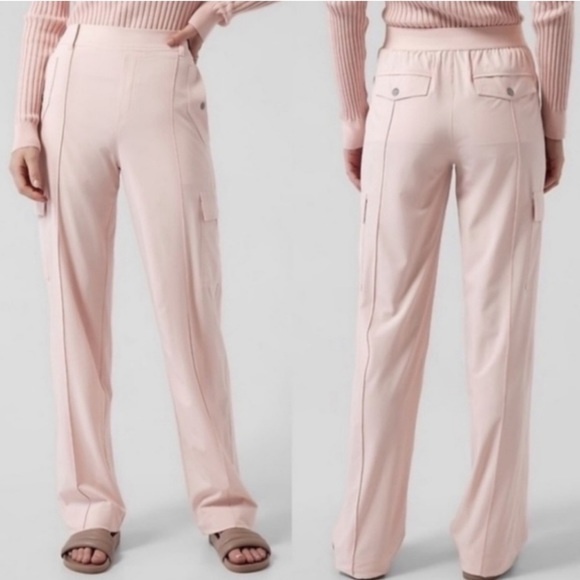 Athleta Pants - Athleta pink Vienna cargo pants